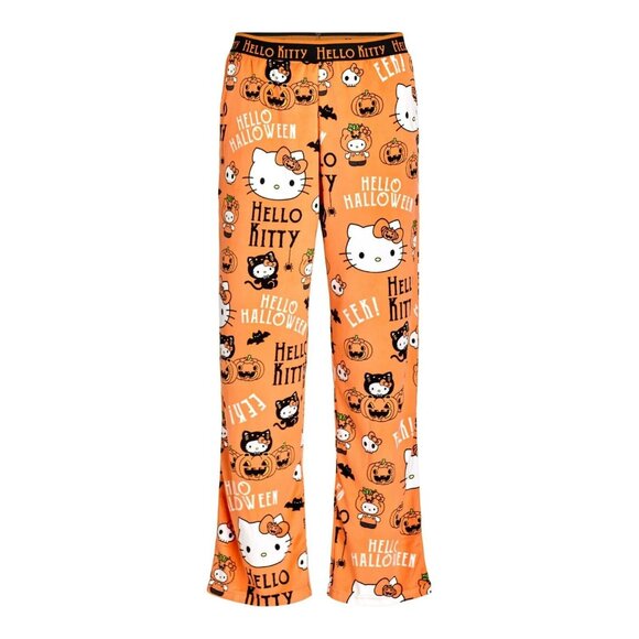 Hello Kitty Halloween Velour Sleep Pant With Pockets Medium 8-10 - Picture 1 of 10